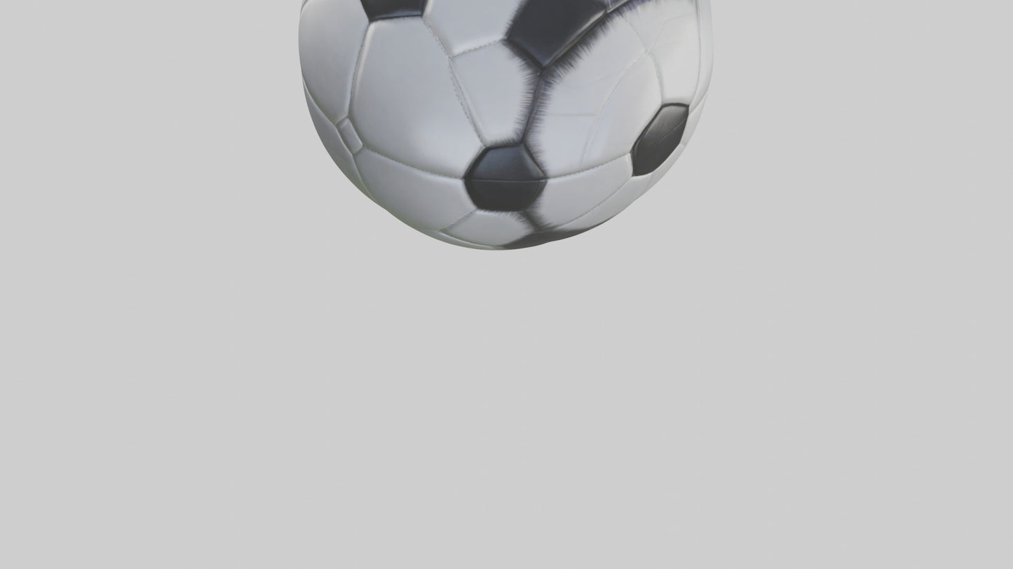 Cartoon Soccer Ball model 2 3D model