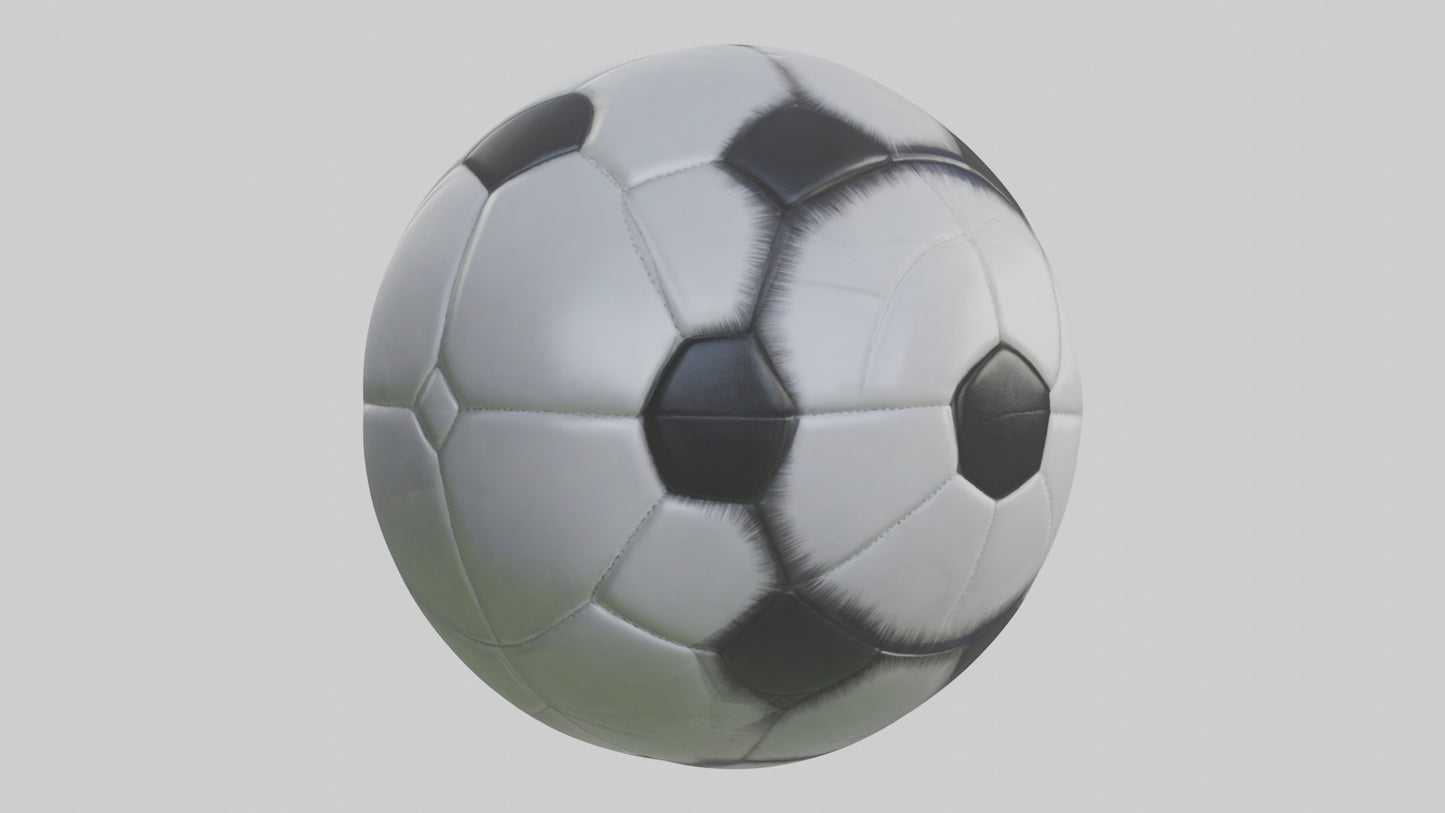 Cartoon Soccer Ball model 2 3D model