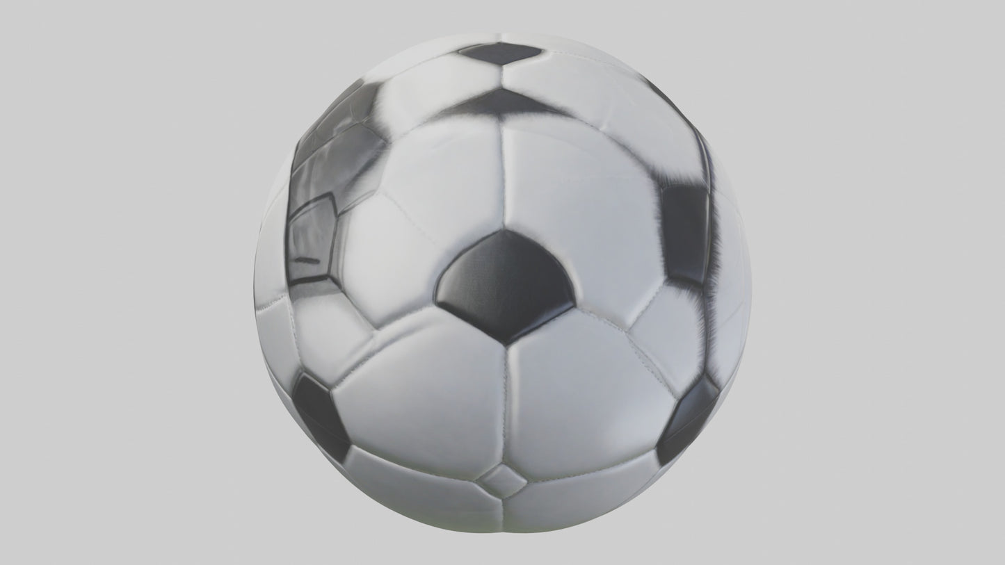 Cartoon Soccer Ball model 2 3D model