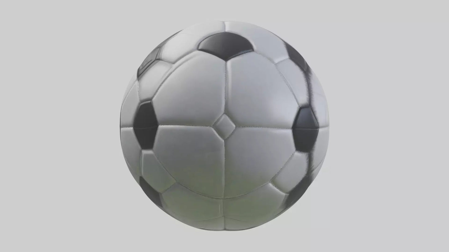 Cartoon Soccer Ball model 2 3D model