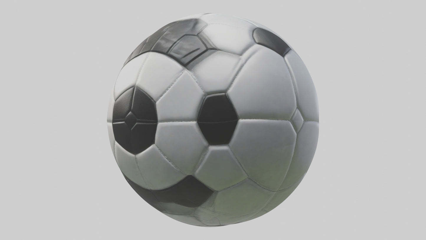 Cartoon Soccer Ball model 2 3D model