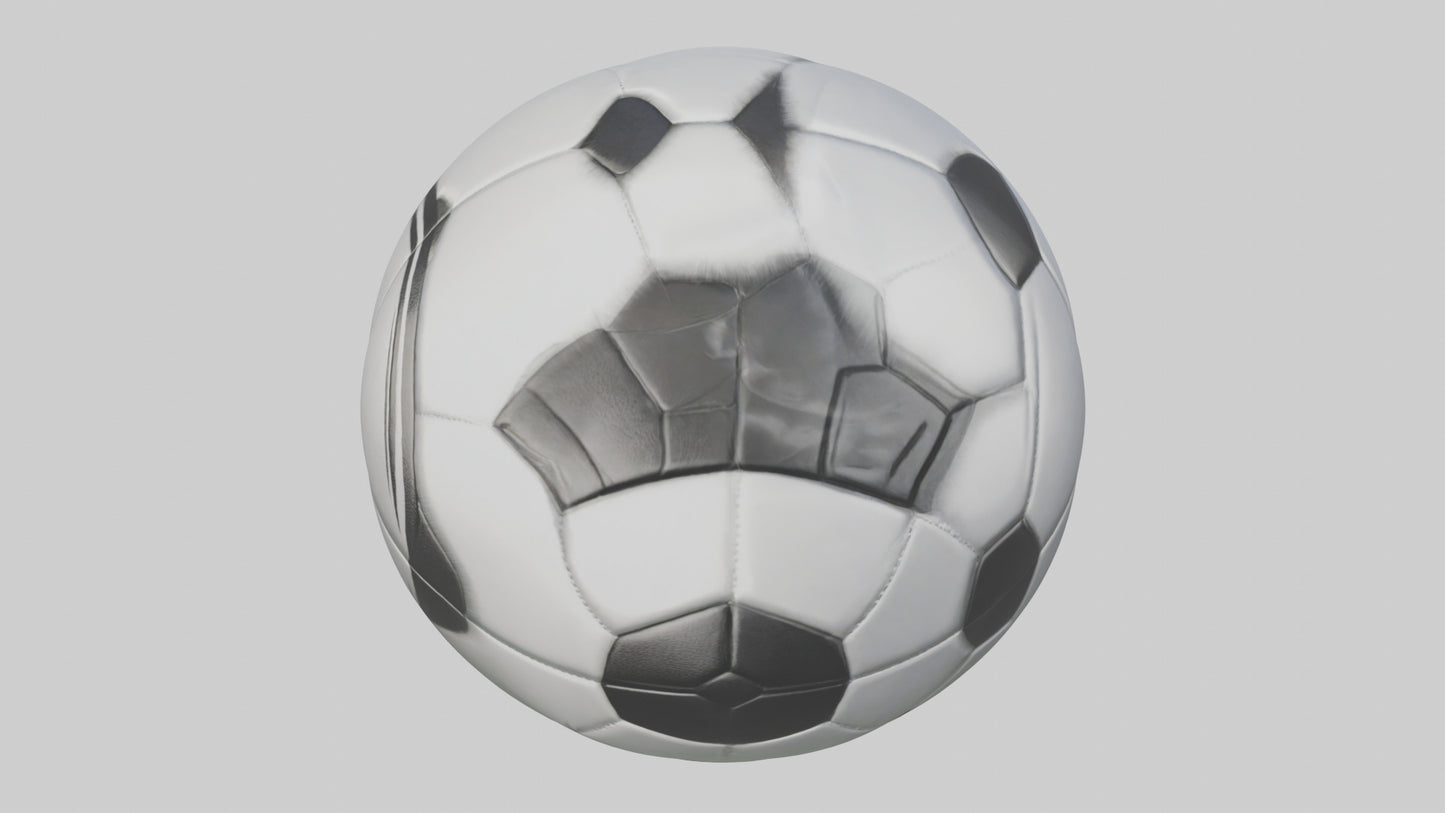 Cartoon Soccer Ball model 2 3D model