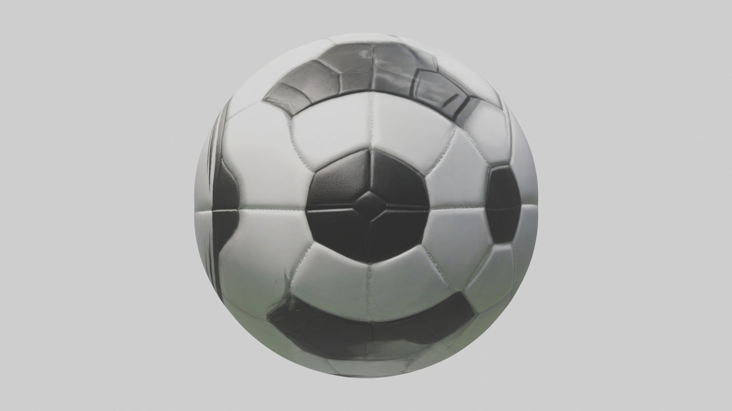 Cartoon Soccer Ball model 2 3D model