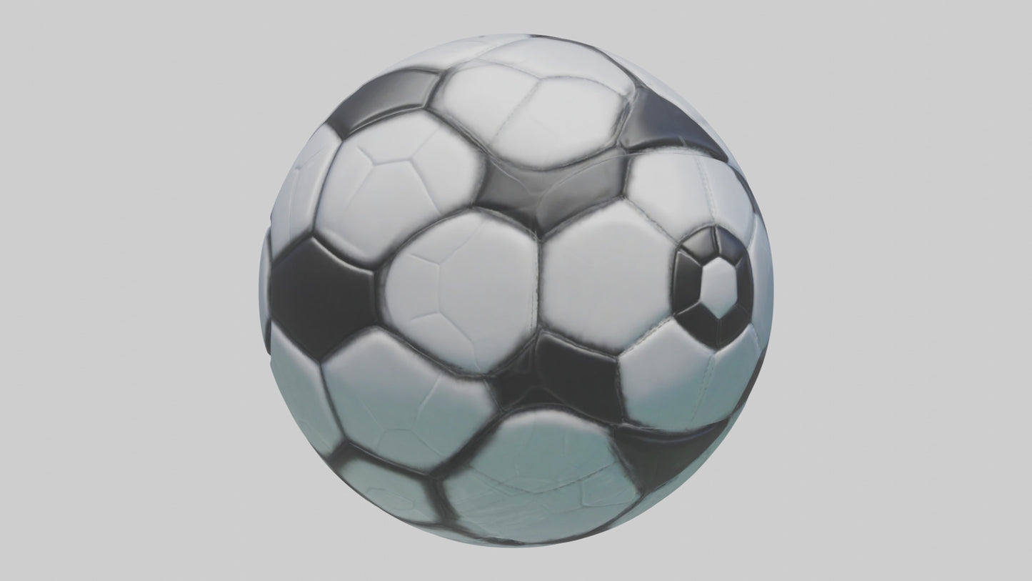 Cartoon Soccer Ball model 3D model