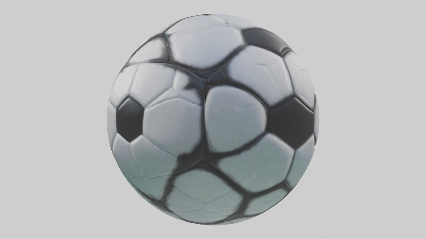 Cartoon Soccer Ball model 3D model