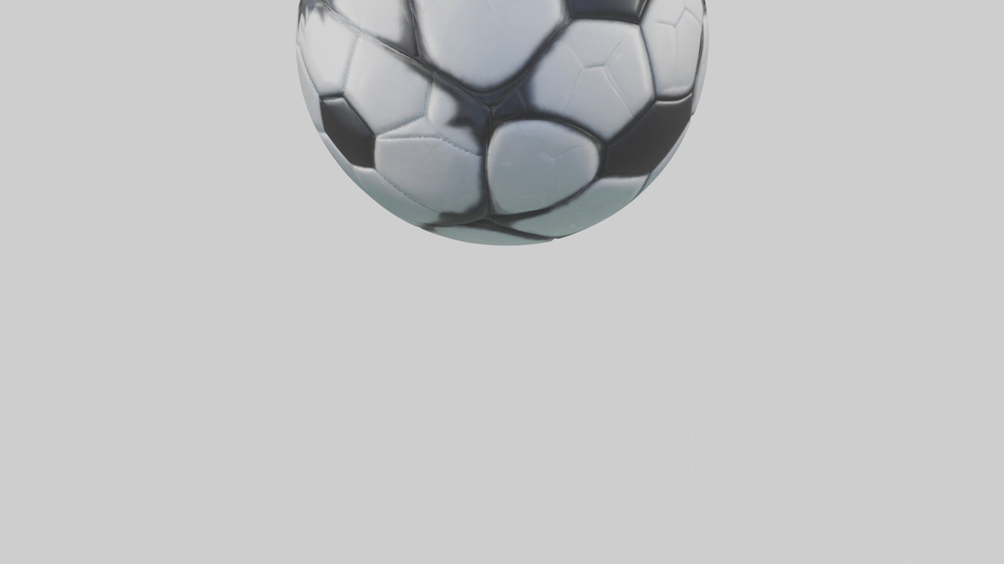 Cartoon Soccer Ball model 3D model