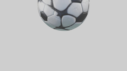 Cartoon Soccer Ball model 3D model