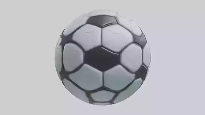 Cartoon Soccer Ball model 3D model