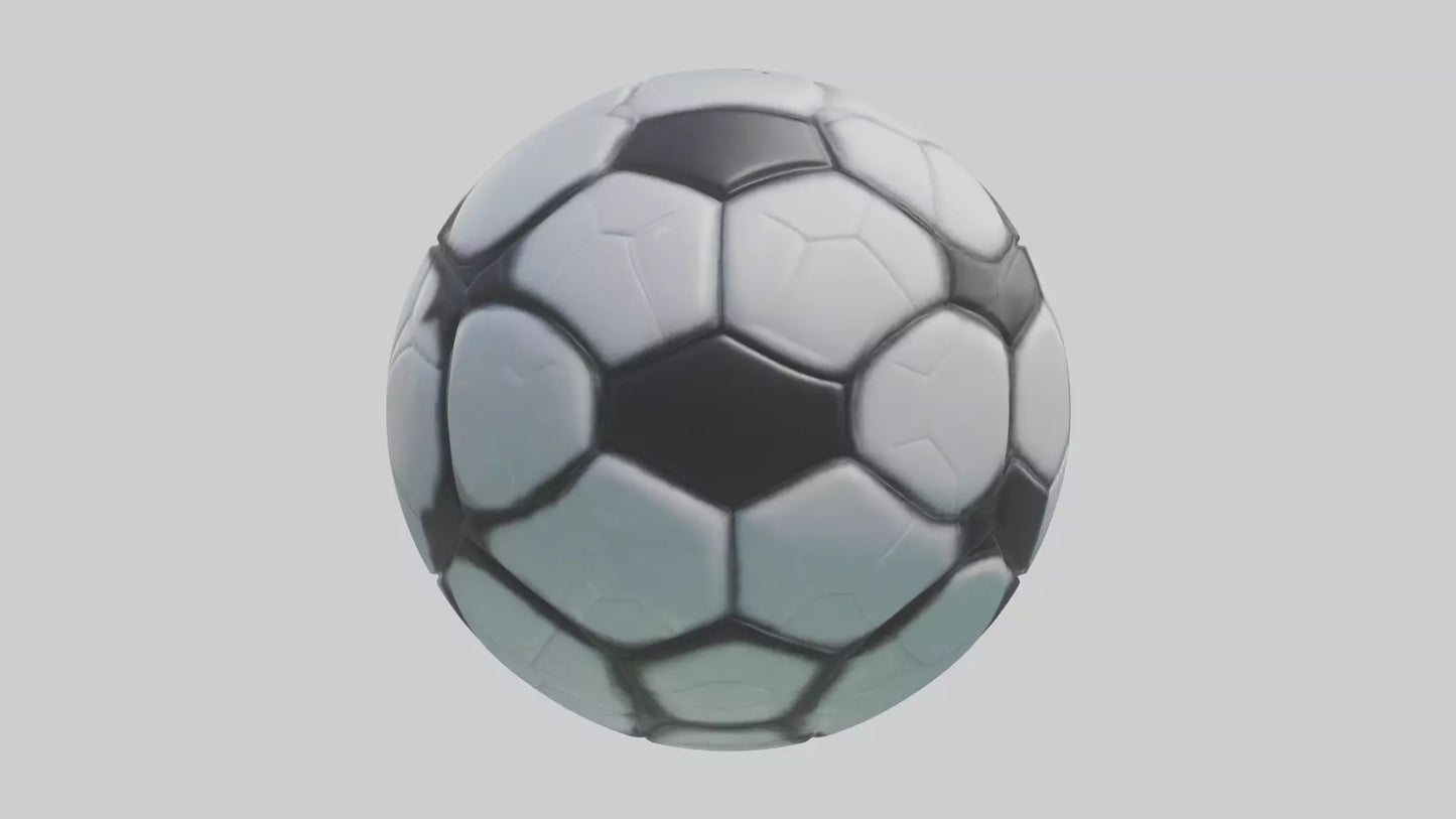 Cartoon Soccer Ball model 3D model