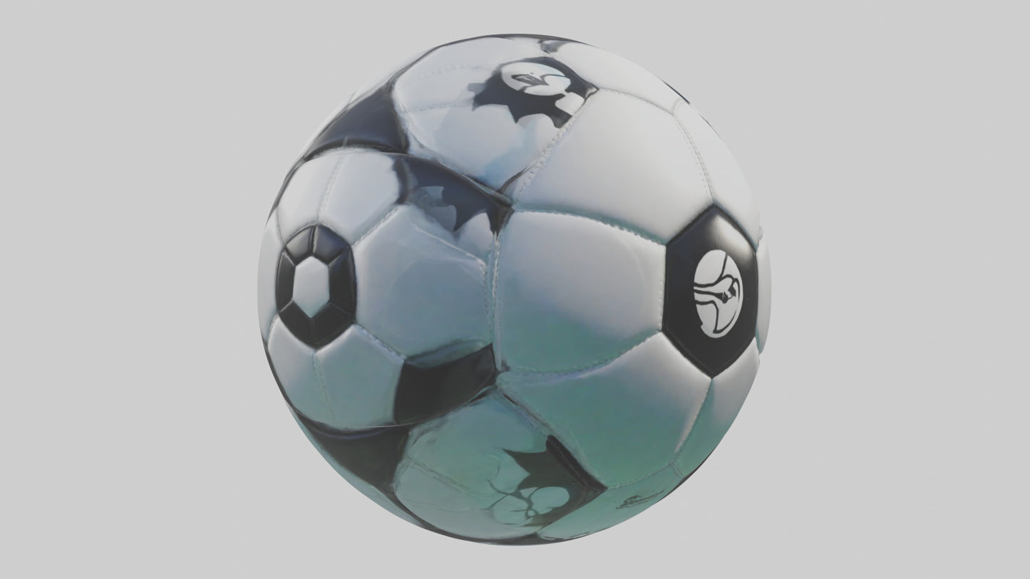 Cartoon Soccer Ball model 3D model