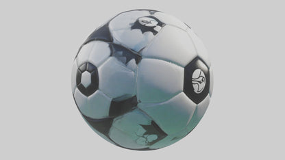 Cartoon Soccer Ball model 3D model