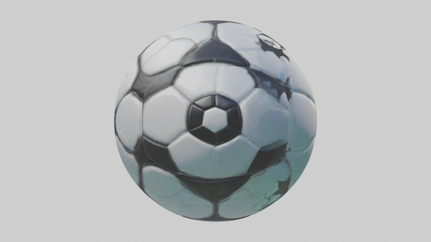 Cartoon Soccer Ball model 3D model
