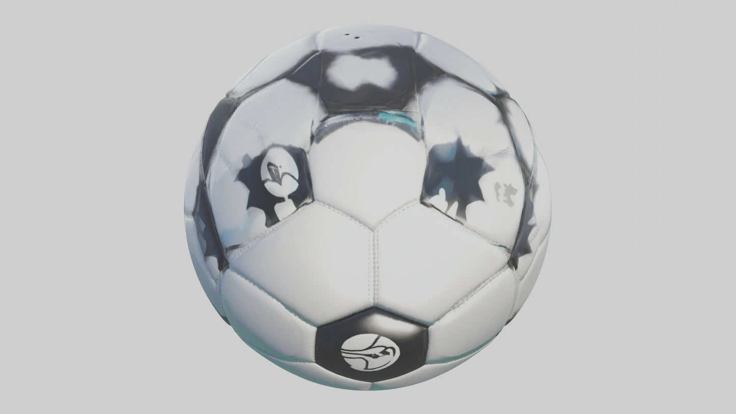 Cartoon Soccer Ball model 3D model