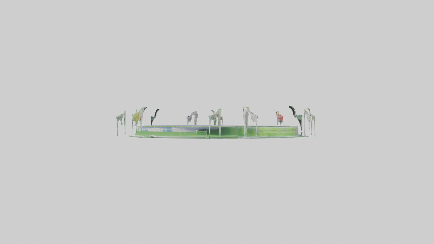 Cartoon Soccer Stadium model 3D model
