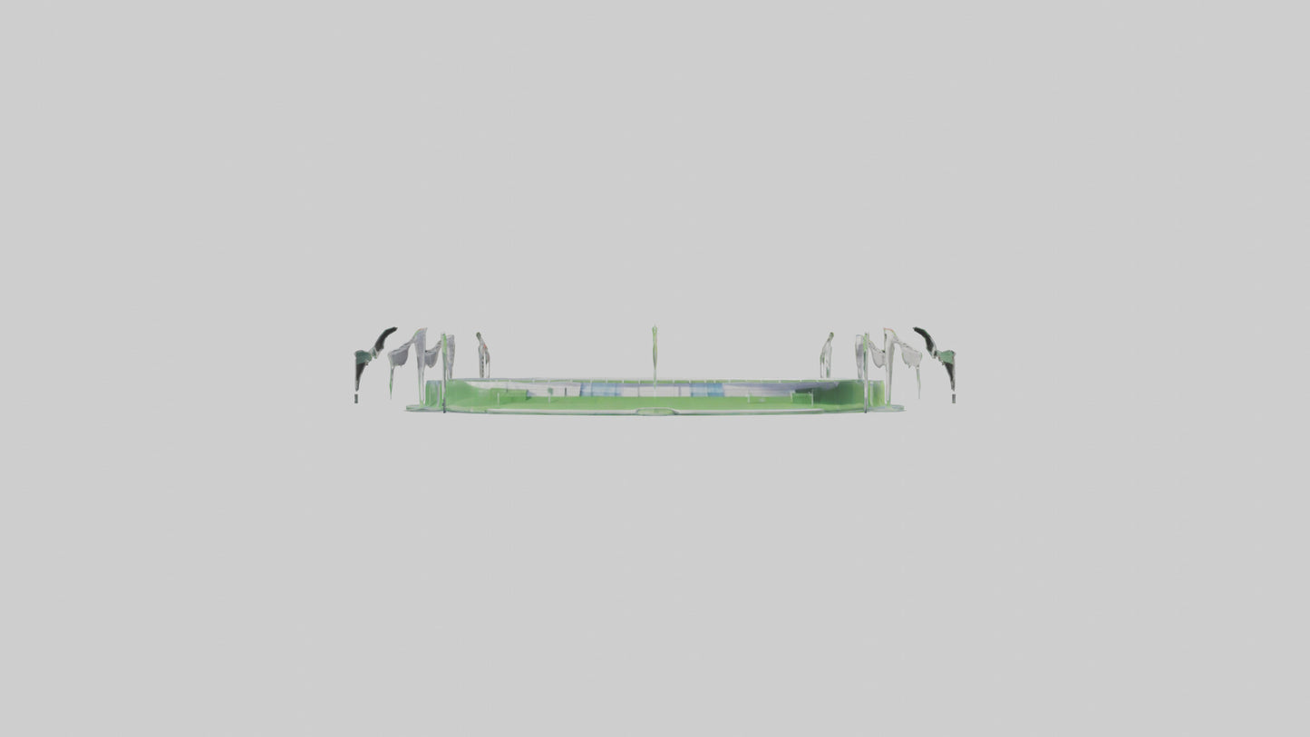 Cartoon Soccer Stadium model 3D model