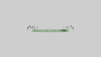 Cartoon Soccer Stadium model 3D model