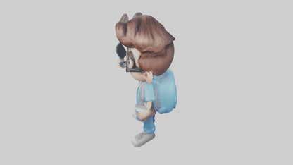 Cartoon Social Media Manager model 3D model