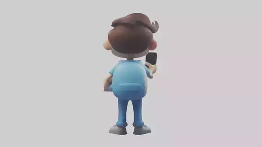 Cartoon Social Media Manager model 3D model