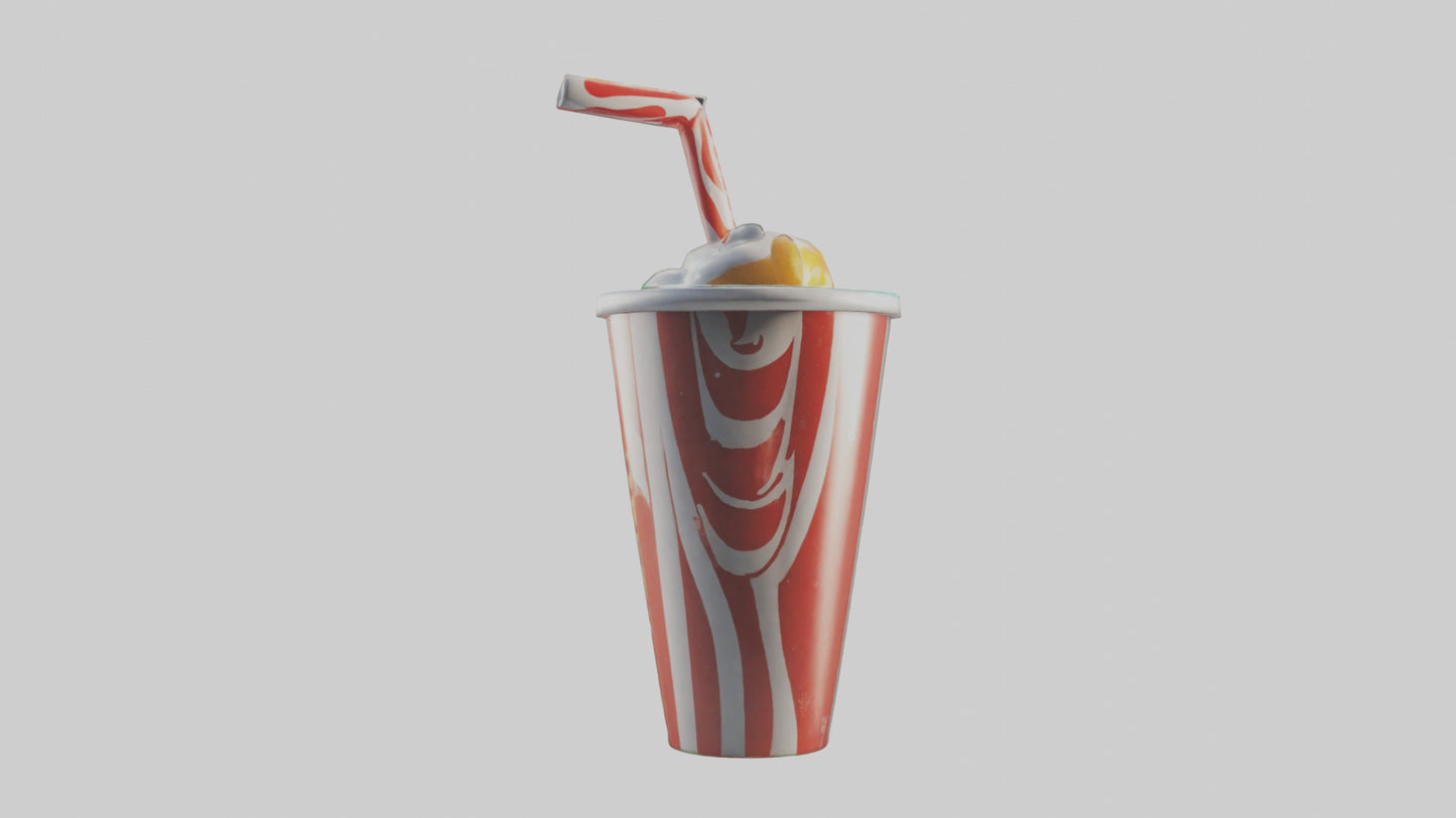 Cartoon Soda Cup model 3D model