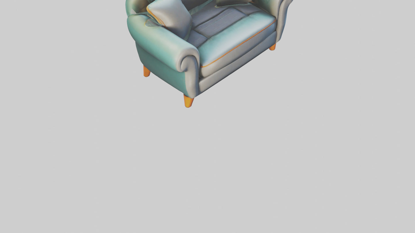 Cartoon Sofa model 3D model