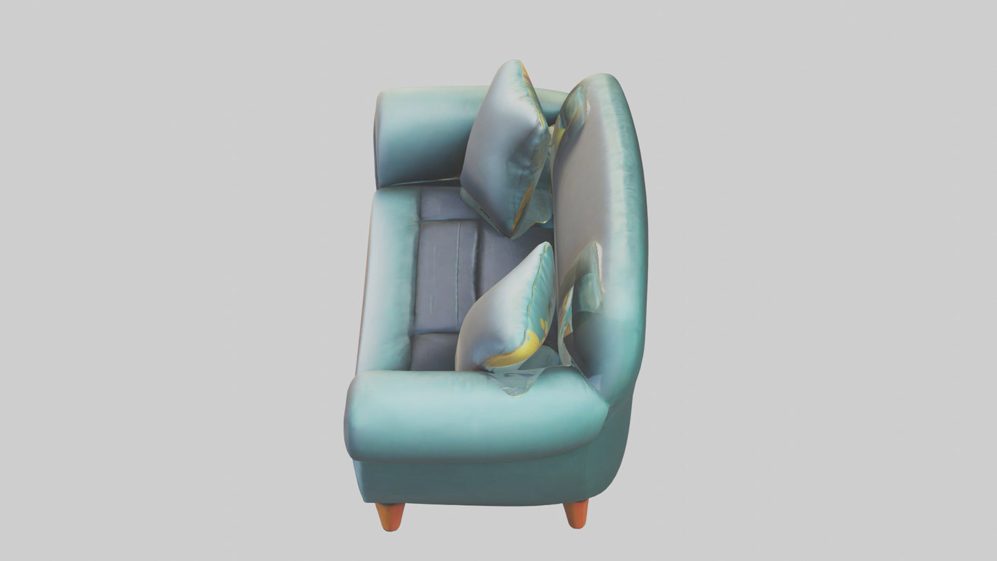 Cartoon Sofa model 3D model