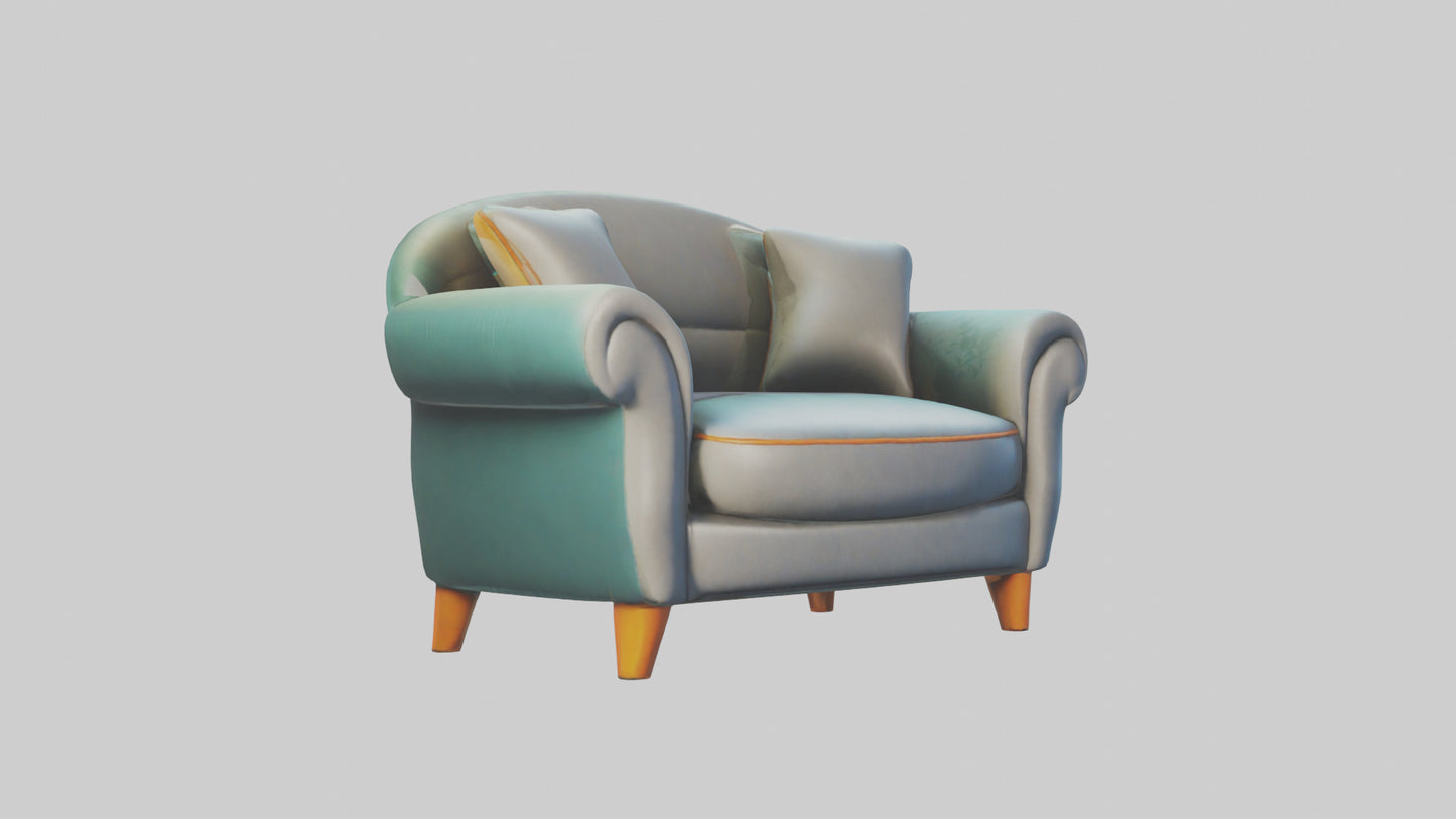 Cartoon Sofa model 3D model