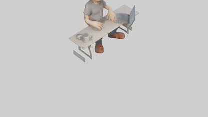 Cartoon Software Developer model 3D model