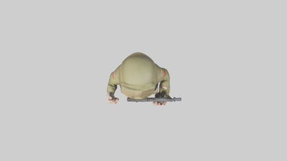 Cartoon Soldier model 3D model