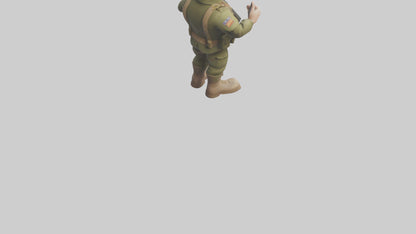 Cartoon Soldier model 3D model