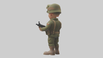 Cartoon Soldier model 3D model