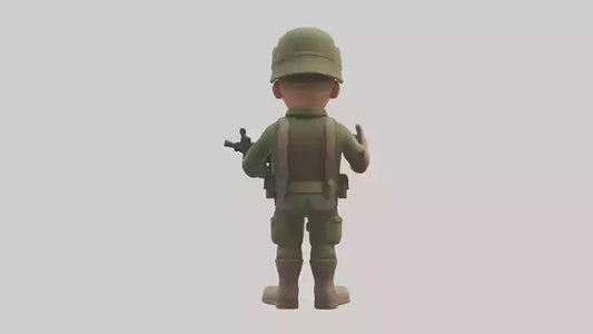 Cartoon Soldier model 3D model