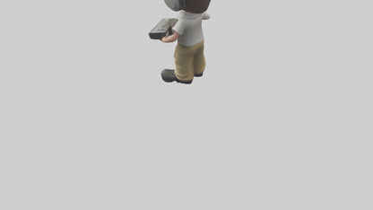 Cartoon Sound Technician model 3D model