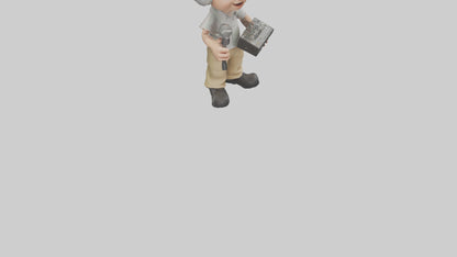 Cartoon Sound Technician model 3D model