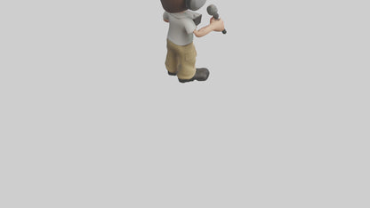 Cartoon Sound Technician model 3D model