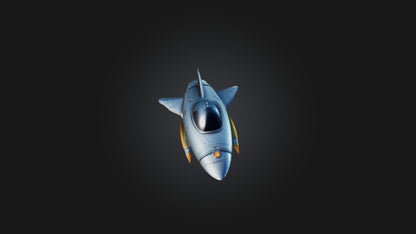 Cartoon Spaceship 3D model