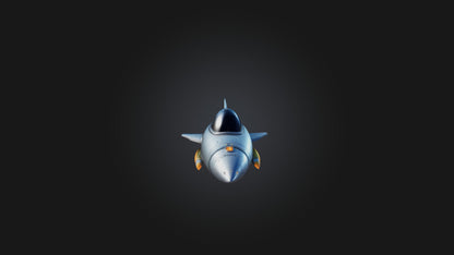 Cartoon Spaceship 3D model