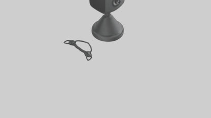 Cartoon Speaker Stand model VR / AR / low-poly