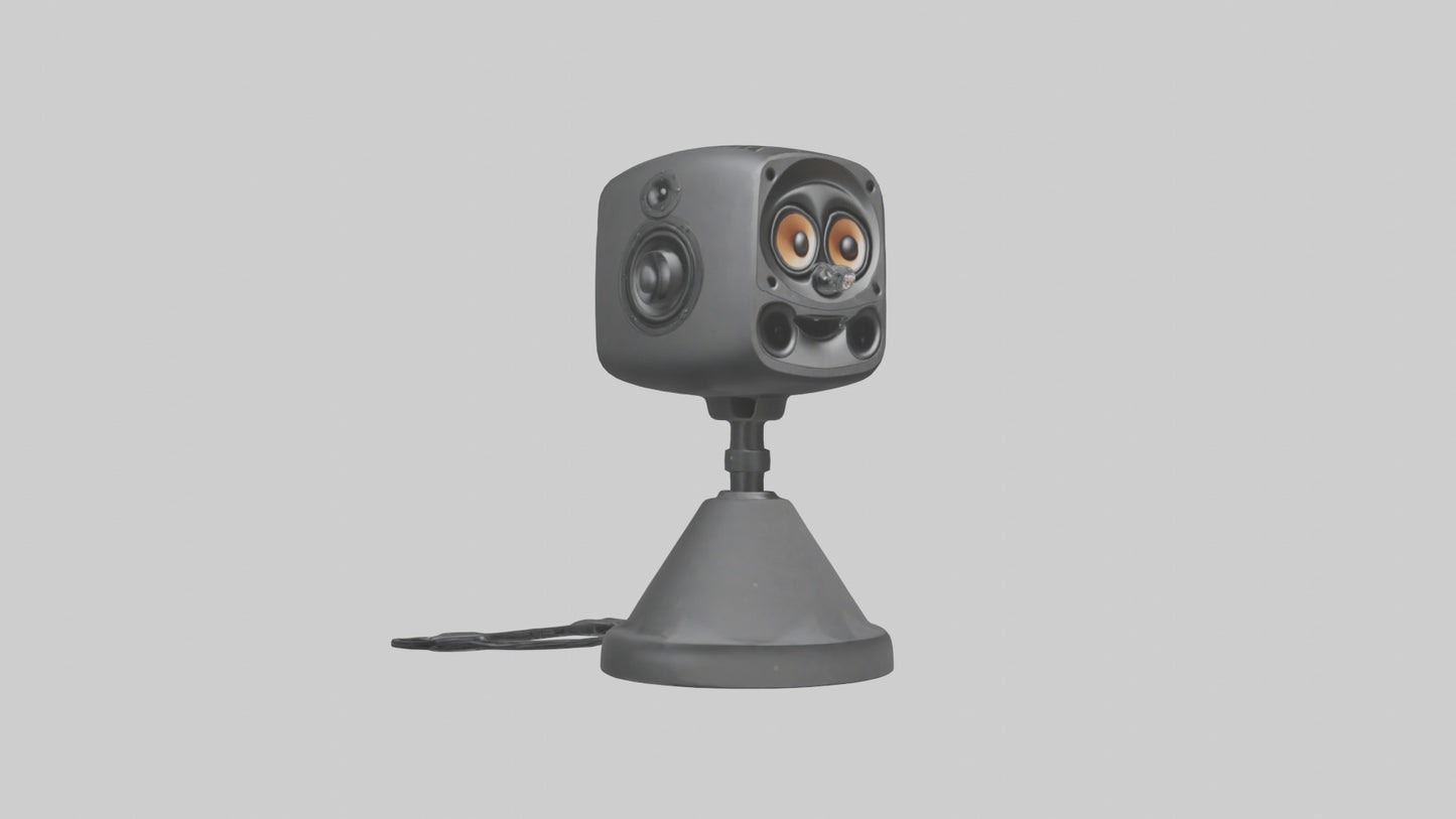 Cartoon Speaker Stand model VR / AR / low-poly