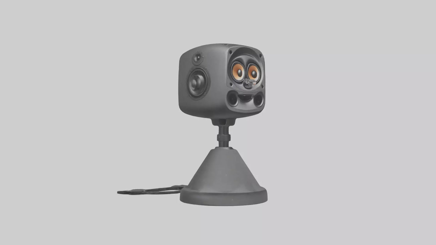 Cartoon Speaker Stand model VR / AR / low-poly