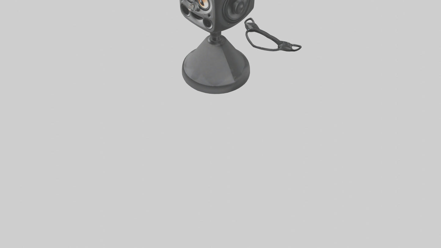 Cartoon Speaker Stand model VR / AR / low-poly