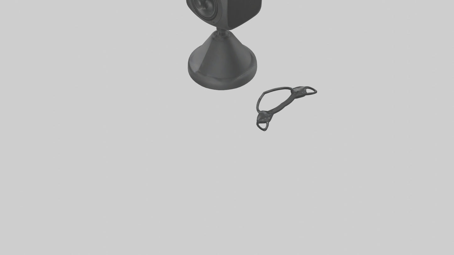 Cartoon Speaker Stand model VR / AR / low-poly