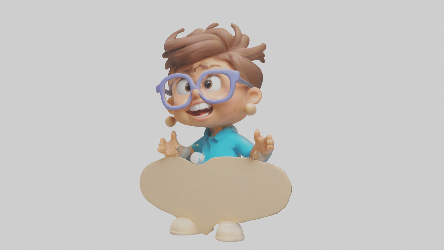 Cartoon Speech Therapist model 3D model