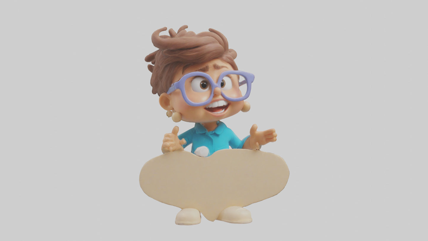 Cartoon Speech Therapist model 3D model
