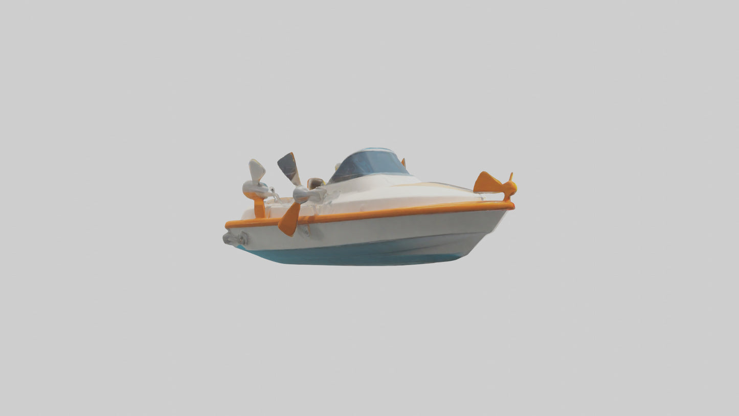 Cartoon Speedboat model 3D model