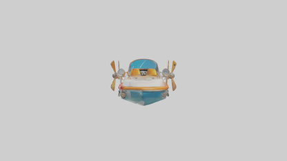 Cartoon Speedboat model 3D model