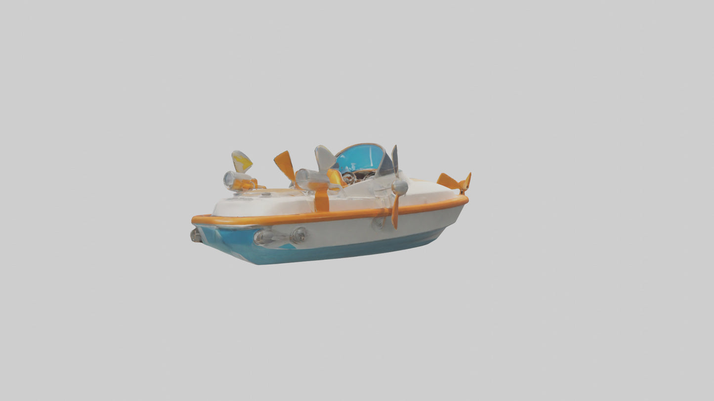 Cartoon Speedboat model 3D model