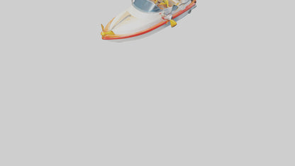 Cartoon Speedboat model 3D model