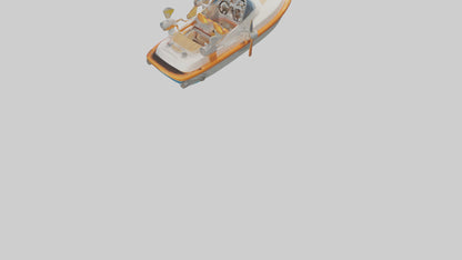 Cartoon Speedboat model 3D model