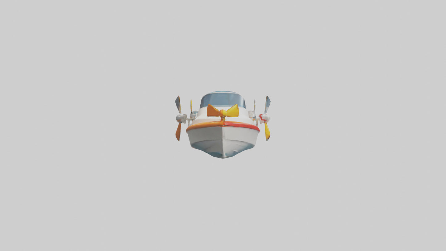 Cartoon Speedboat model 3D model