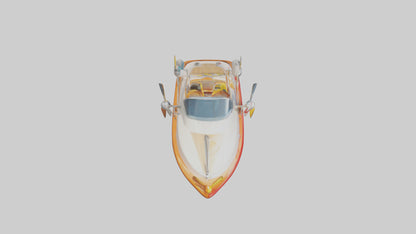 Cartoon Speedboat model 3D model